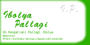 ibolya pallagi business card